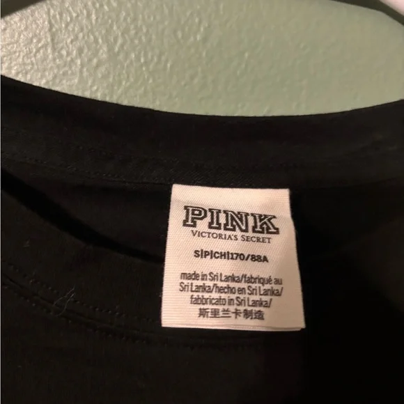 🖤 NWOT PINK Victoria's Secret Long Sleeve Bling Tee 🩶 - Picture 2 of 3